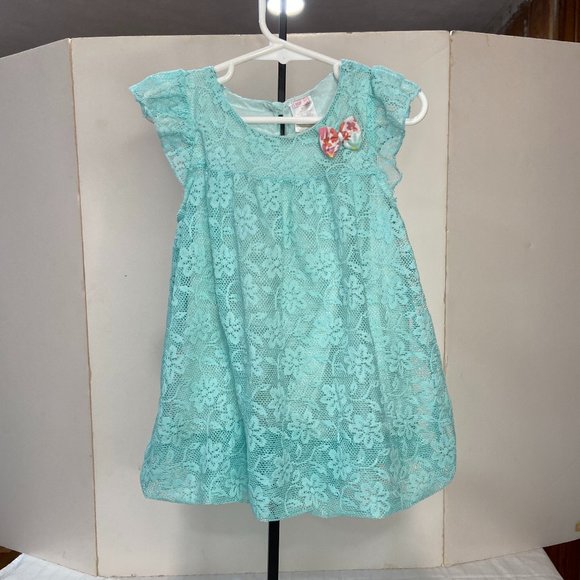 Swiggles Other - Swiggles toddler mint green lace dress size 4T